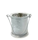 Γυάλινο Κηροπήγιο στο χρώμα του Πάγου  CF736