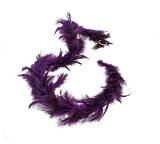 Διακοσμητικά φτερά σε γιρλάντα μελιτζανί χρ. 100cm MAS-3250