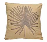 Μαξιλάρι σωμον, κέντημα ασημί "Φοίνικας¨, 45x45cm WER-9781