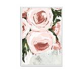 Πίνακας ρομαντικός με λουλούδια,κορνίζα MDF,60x90cm PI326