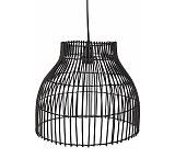 Κρεμαστό φωτιστικό Bamboo σε μαύρο χρ.,26x30cm LS219
