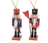 Ξύλινος καρυοθραύστης στολίδι, box/2 τεμ. XM802