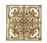 Μεταλλικό διακοσμητικό τοίχου,αντικέ χρυσό 68x68cm HT629