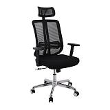 BF9500 Πολυθρόνα Γραφείου Διευθυντή Mesh Μαύρο, Μπράτσα up-down Ε-00021927 ΕΟ543,1