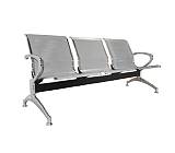 Κάθισμα Αναμονής - Υποδοχής 3 Θέσεων, Μέταλλο Χρώμιο Mesh Γκρι Ε-00015104 Ε503,01