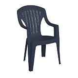 TROPEA Πολυθρόνα Τραπεζαρίας Κήπου - Βεράντας Στοιβαζόμενη, PP Απόχρωση Ανθρακί Ε-00020876 Ε311,2