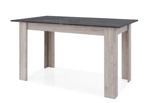 Τραπέζι Horizon - Greige Castello Oak/Black Pietra Marble (140+40x80x75)