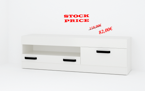 Stock Έπιπλο τηλεόρασης Colmar - White (150x40x45)