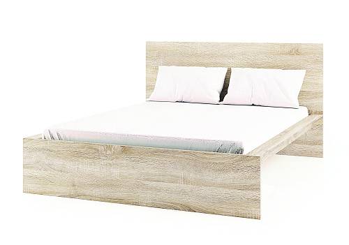 Κρεβάτι ημίδιπλο Minimal - Light Sonoma Oak  για στρώμα 110x200 (132x207x107)