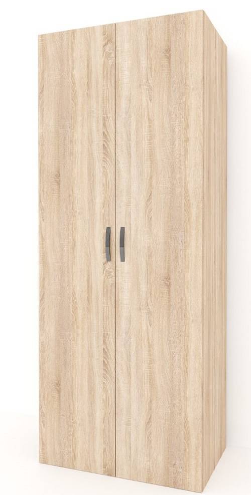 Ντουλάπα δίφυλλη Santorini plus - Light Sonoma Oak (80x52x205)