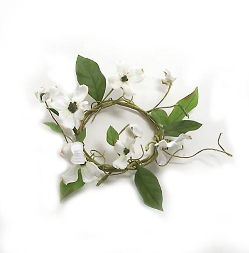 Διακοσμητικό Στεφάνι 15cm με Λευκή Ορχιδέα LW848