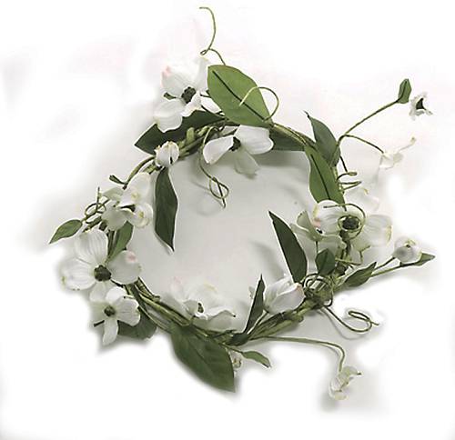 Διακοσμητικό Στεφάνι 25cm με Λευκή Ορχιδέα LW849