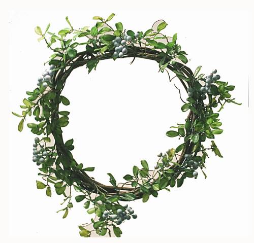 Στεφάνι από φυσική λυγαριά με βιολετί Berries XM136