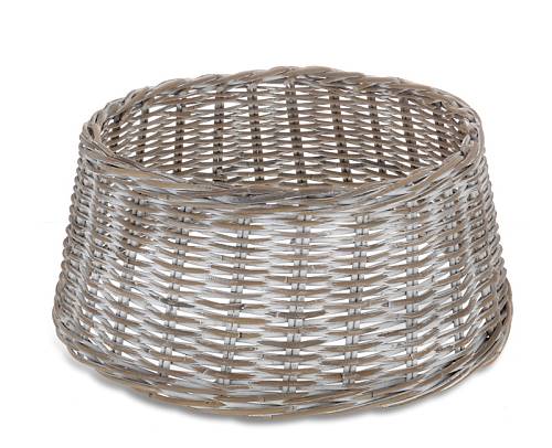 Καλυμα βάσης δέντρου από Rattan Kubu Γκρι/Λευκό 60cm CF971