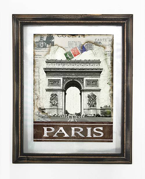 Διακοσμητικό Τοίχου "Paris" - Ξύλινη Κορνίζα  PI262