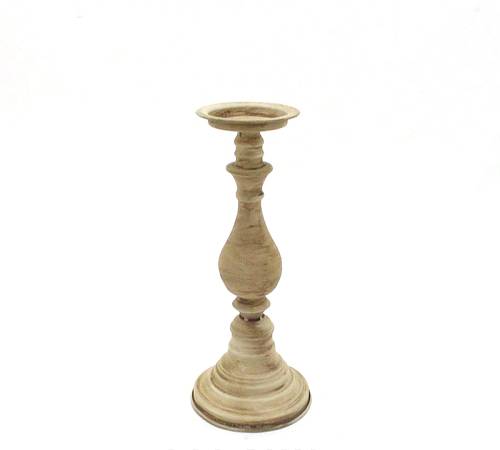 Μεταλλικό κηροπήγιο σε χρώμα μόκας, 36,5cm HT409