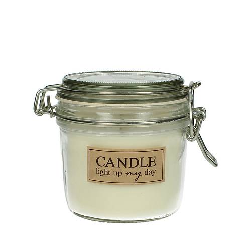 Αρωματικό κερί σε γυάλινο μπώλ με αεροστεγές καπάκι, 10cm WER-0973