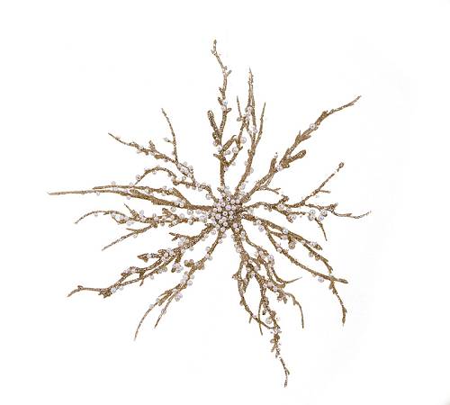 Διακοσμητικό αστέρι με πέρλες,27cm MS571