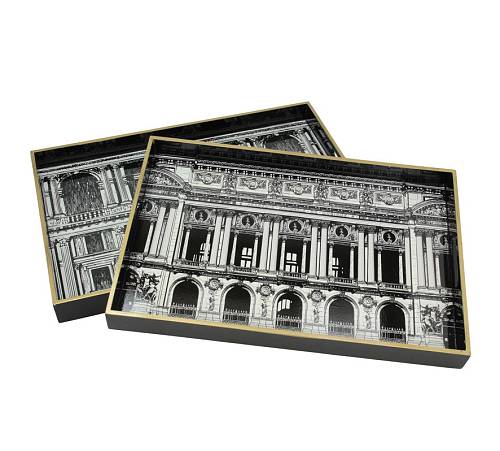 Δίσκοι Σ/2 με με ρωμαικό print,μαύρο/λευκό 35x50cm XET-5821