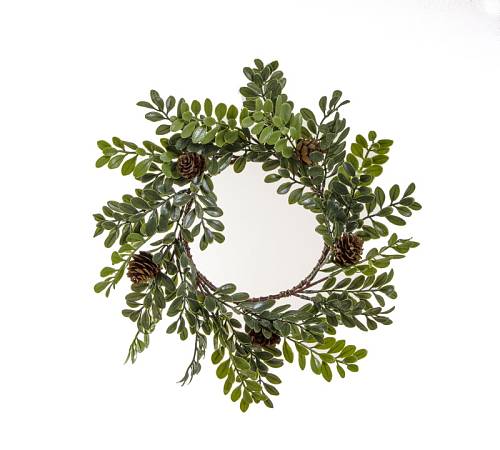 Στεφάνι plastic με φύλλα "Buxus", 30cm MS608