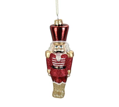 Γυάλινος καρυοθραύστης σε κόκκινο χρ.,16cm MAS-6438 Γυάλινος καρυοθραύστης σε κόκκινο χρ.,16cm MAS-6438