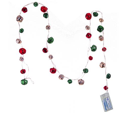 Γιρλάντα με πολύχρωμα jingle bell και microled 150cm MS635