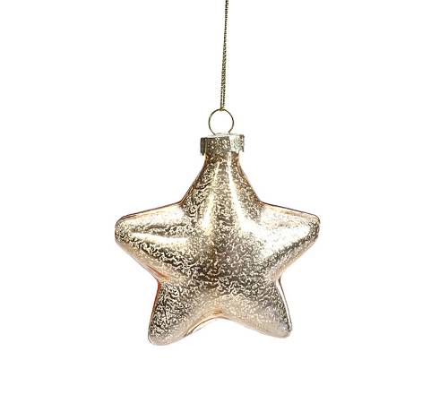 Γυάλινο αστέρι αντικέ χρυσό,8cm BL339 Γυάλινο αστέρι αντικέ χρυσό,8cm BL339