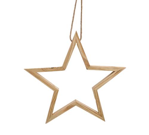 Ξύλινο διακοσμητικό αστέρι 29cm XM704 Ξύλινο διακοσμητικό αστέρι 29cm XM704