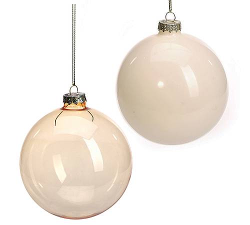 Γυάλινη μπάλλα διάφανη coffee & cream,10cm  BL343 Γυάλινη μπάλλα διάφανη coffee & cream,10cm  BL343