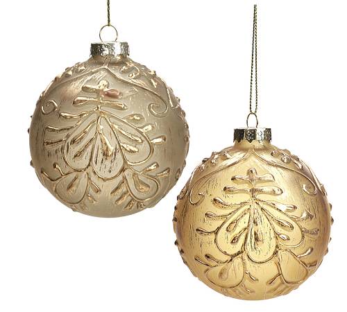 Γυάλινη μπάλλα ανάγλυφο σχ.,σε 2 αποχρώσεις χρυσού,8cm BL354 Γυάλινη μπάλλα ανάγλυφο σχ.,σε 2 αποχρώσεις χρυσού,8cm BL354