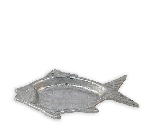 Διακοσμητικό μπολ σχ.ψάρι, ασημί χρ.,26,5cm ID243