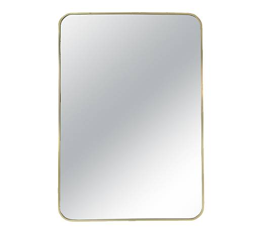 Καθρέπτης αλουμινίου, στρογγ. γωνίες,χρυσό χρ.,61x91cm JP103G
