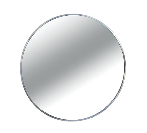 Καθρέπτης αλουμινίου, στρογγυλός, ασημί χρ.,δ.60cm JP104S