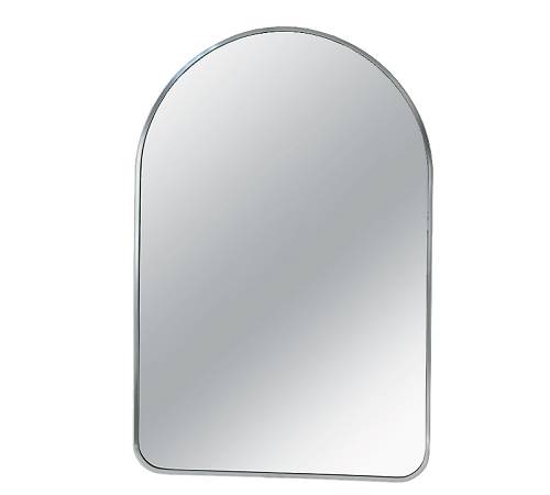 Καθρέπτης αλουμινίου σχ.αψίδα, ασημί χρ.,60x90cm JP109S