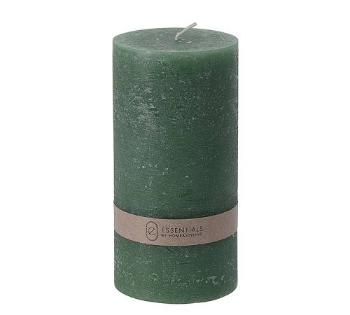 Κερί κορμός 7x14cm, ρουστίκ, πράσινο CA345