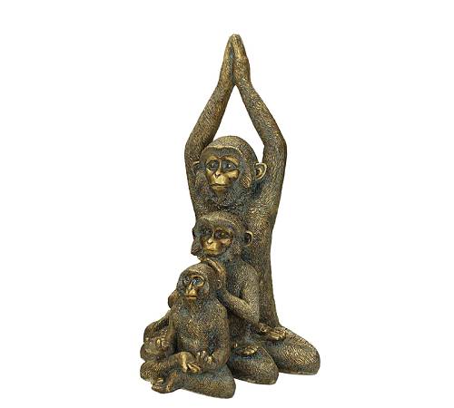 Διακοσμητικοί πίθηκοι αντ.χρυσό, 30cm XET-2749