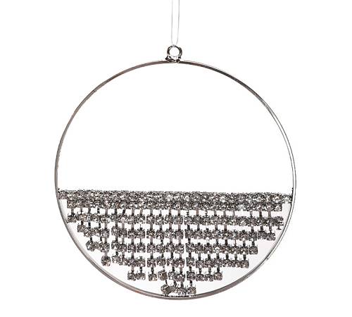 Στολίδι κύκλος, κρόσσια ζιργκόν,7cm XM740