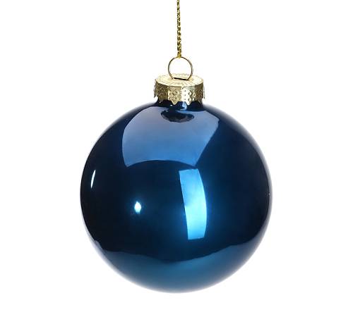 Γυάλινη μπάλλα royal blue,8cm BL373