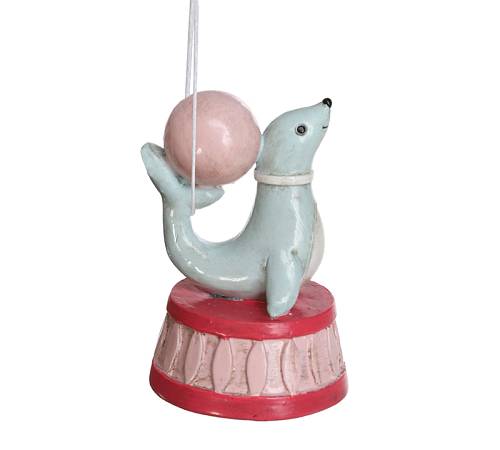 Στολίδι φώκια με μπάλλα,7cm XM749