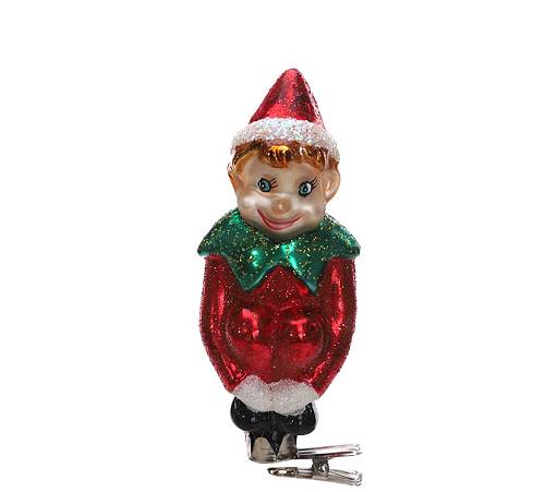 Γυάλινο στολίδι καλικάτζαρος 11.2cm XM763