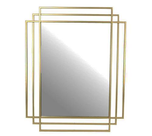 Καθρέπτης με χρυσή μεταλλική κορνίζα, 77x97cm XET-4528