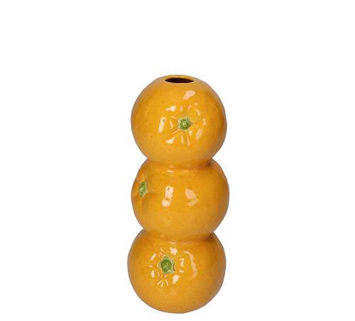 Κεραμικό βάζο με 3 πορτοκάλια 10,5x19,5cm KAL-0082