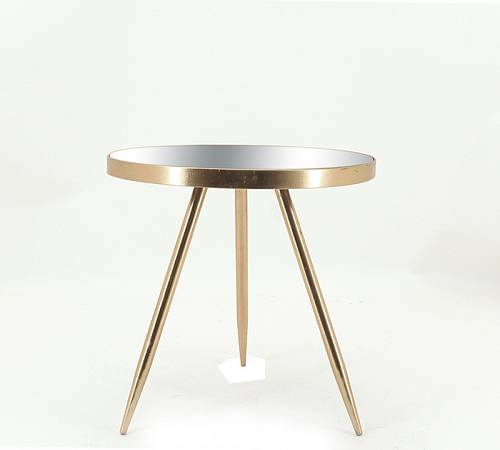 Στρογγυλό Side table με καθρέπτη 40.5x40cm EP465