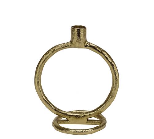 Κηροπήγιο αλουμινίου σχ.κύκλος 19cm HE387