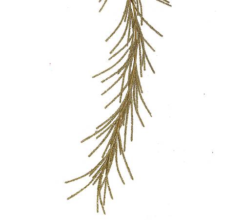 Διακοσμητική γιρλάντα με glitter σε χρυσό χρ.,90cm AX807