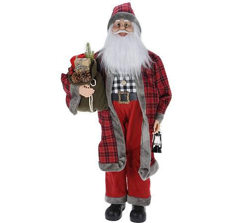 Αγ.Βασίλης λούτρινος σε 2 σχεδια, 110cm XM836 Αγ.Βασίλης λούτρινος σε 2 σχεδια, 110cm XM836