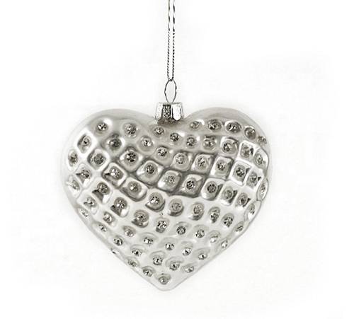 Χριστουγεννιάτικο Στολίδι Καρδιά με  Διαμάντάκια CF567 Χριστουγεννιάτικο Στολίδι Καρδιά με  Διαμάντάκια CF567