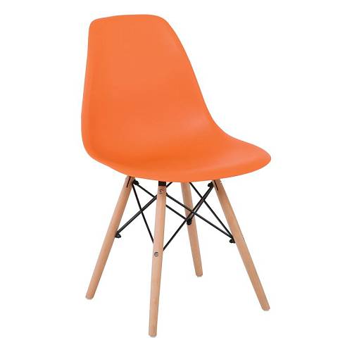 ART Wood Kαρέκλα Τραπεζαρίας Κουζίνας Ξύλο - PP Πορτοκαλί Ε-00020848 ΕΜ123,3W
