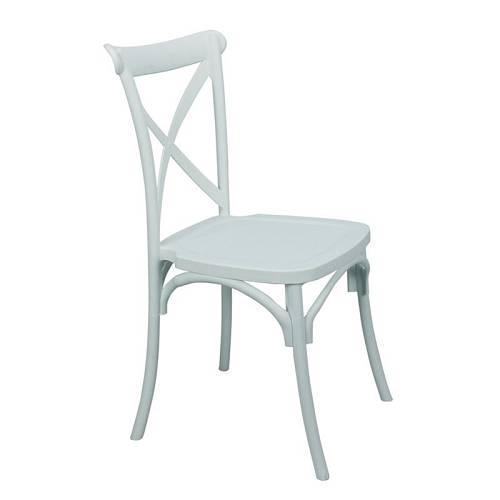 DESTINY Καρέκλα Πολυπροπυλένιο (PP), Απόχρωση Άσπρο, Στοιβαζόμενη Ε-00020360 Ε377,1