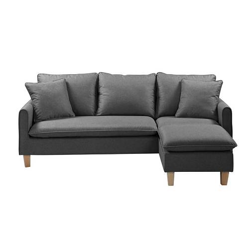 Γωνιακός καναπές Elisa - Σκούρο Γκρι Ε-00021953 Ε9925,1 (197x133/76x60)